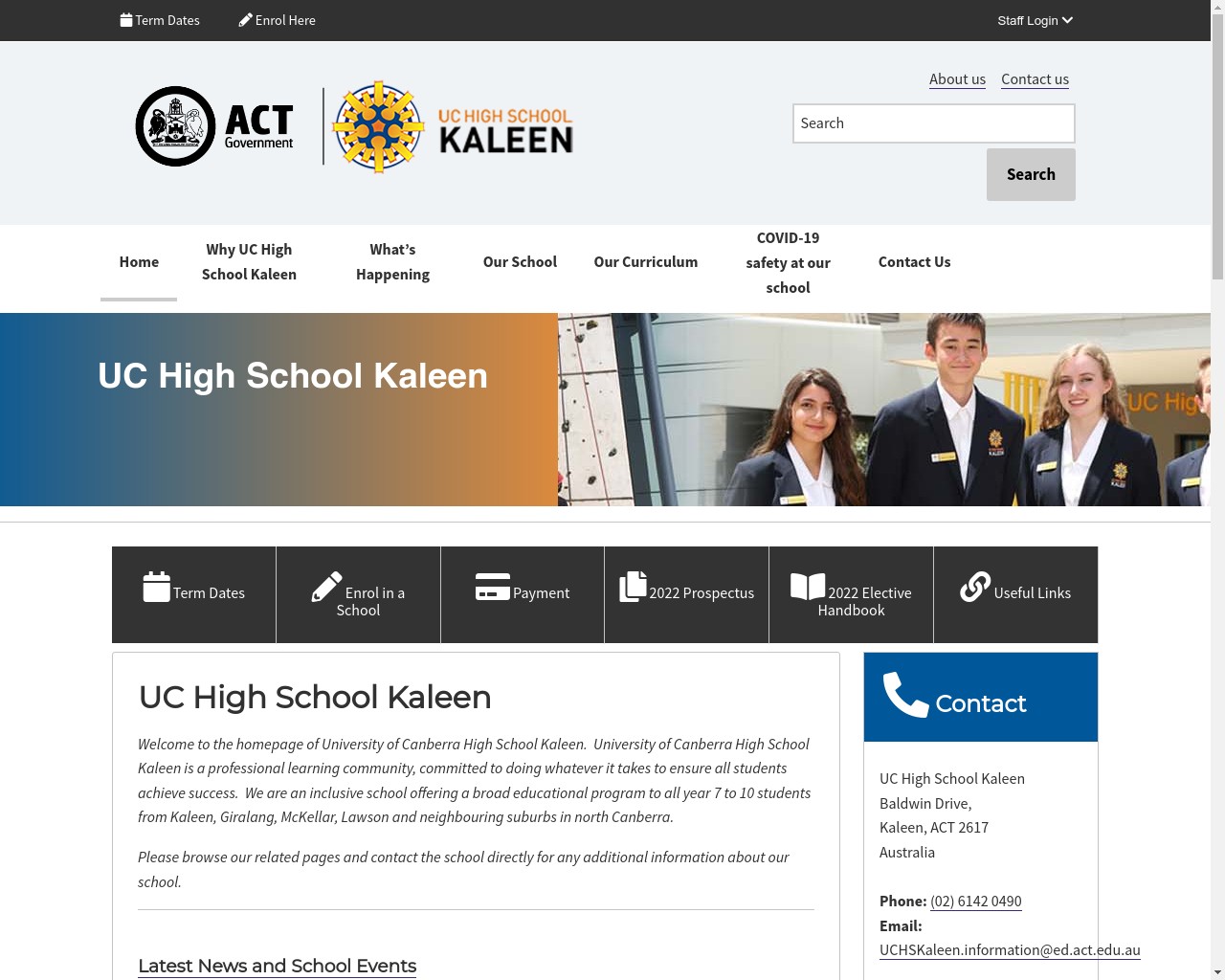 UC High School Kaleen