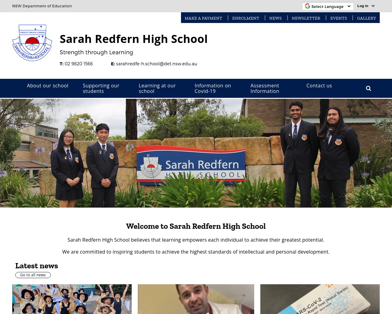 Sarah Redfern High School