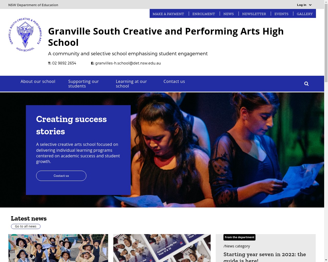 Granville South Creative & Performing Arts High School