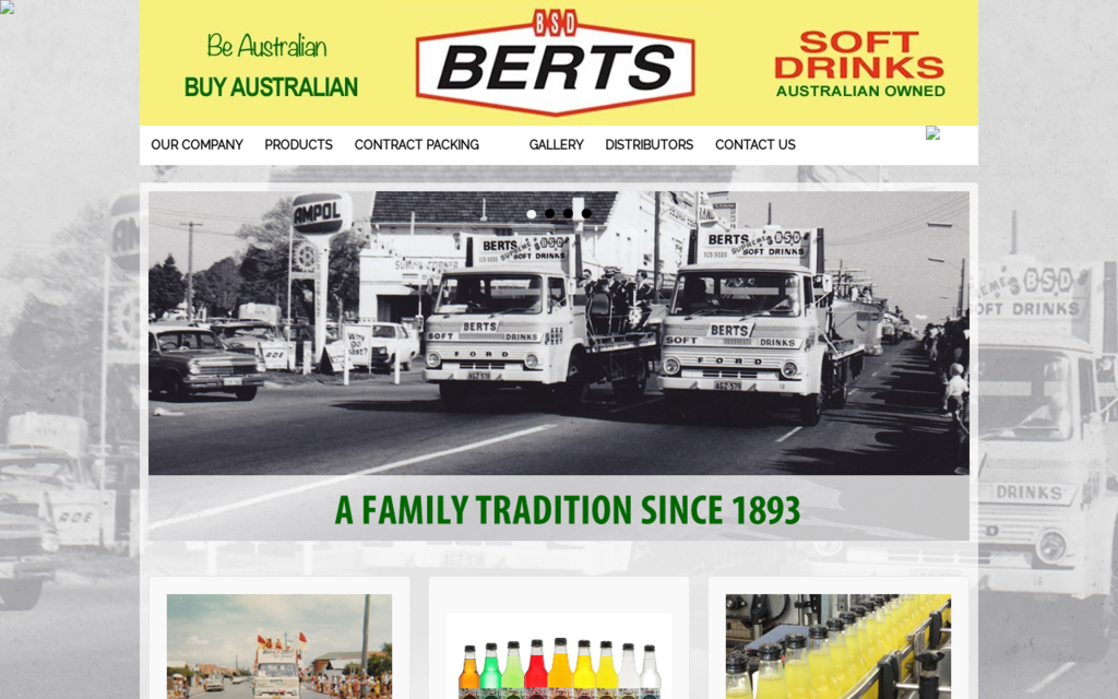 Berts Soft Drinks