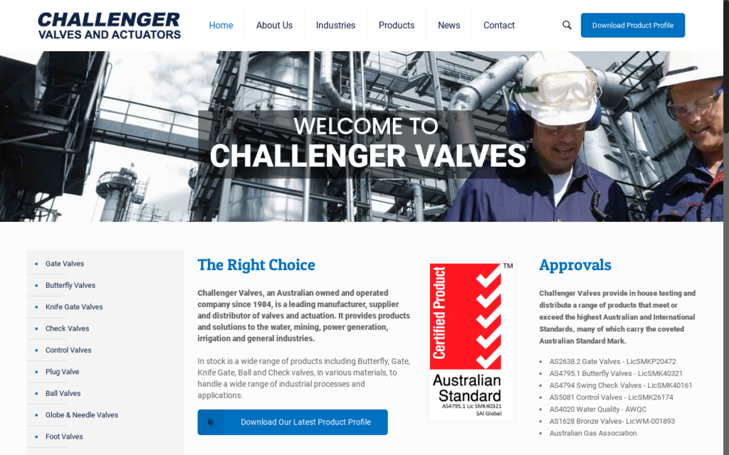 Challenger Valves & Actuators
