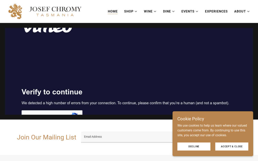Josef Chromy Wines