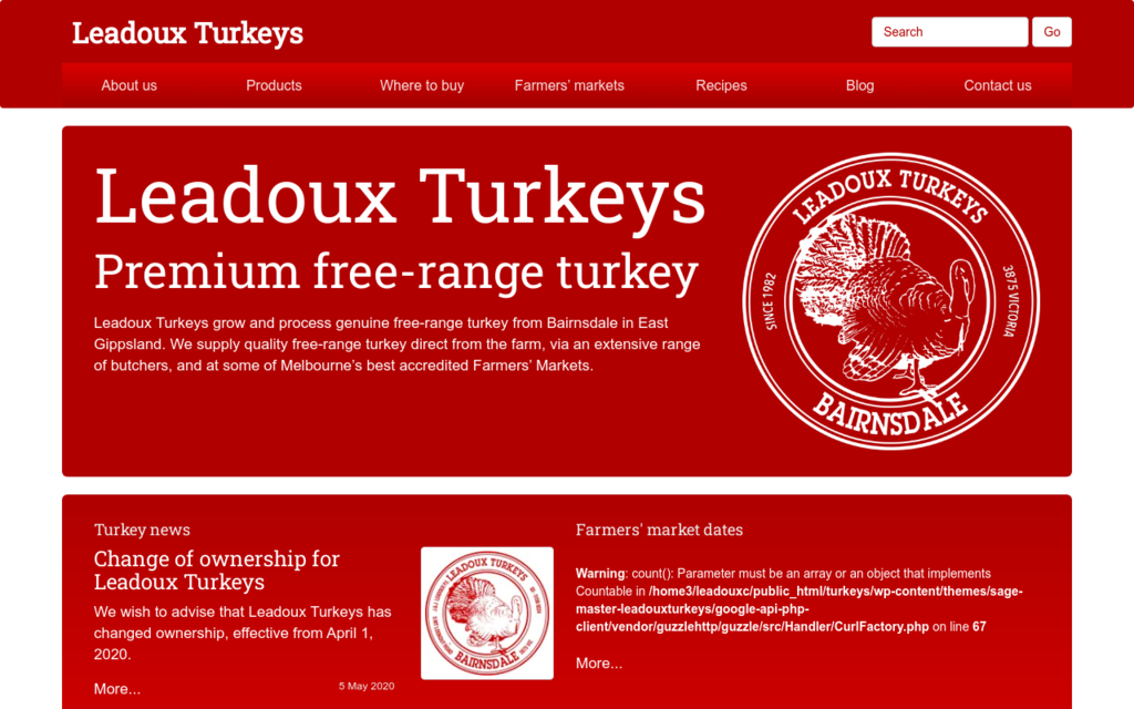 Leadoux Turkeys