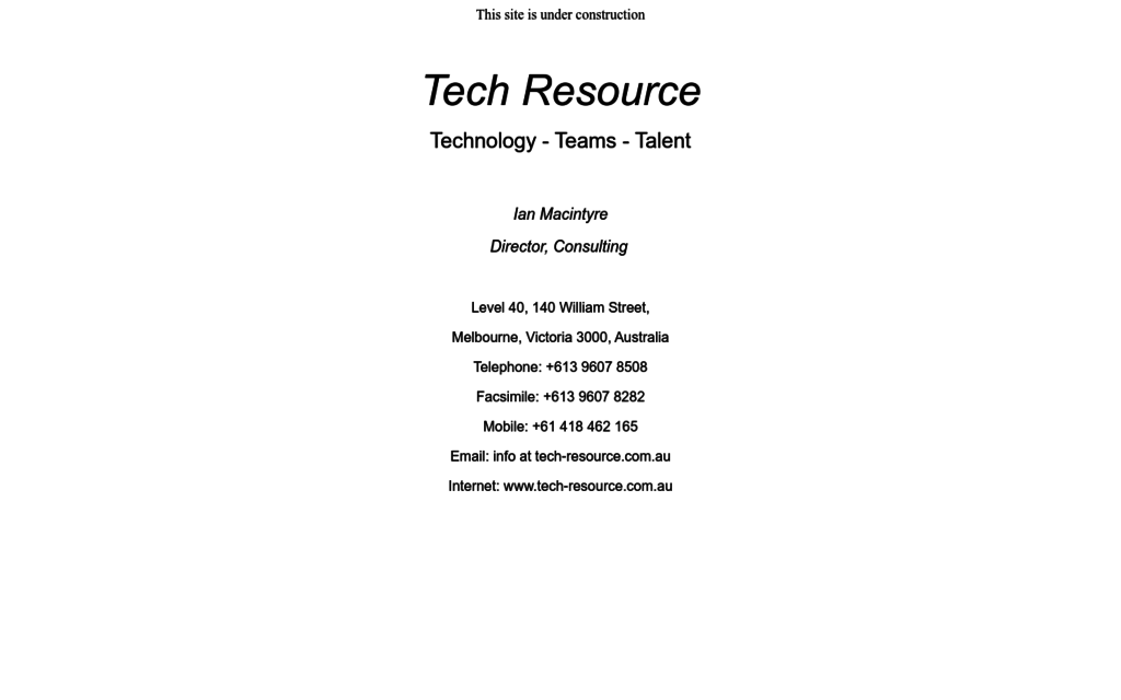 Tech Resource