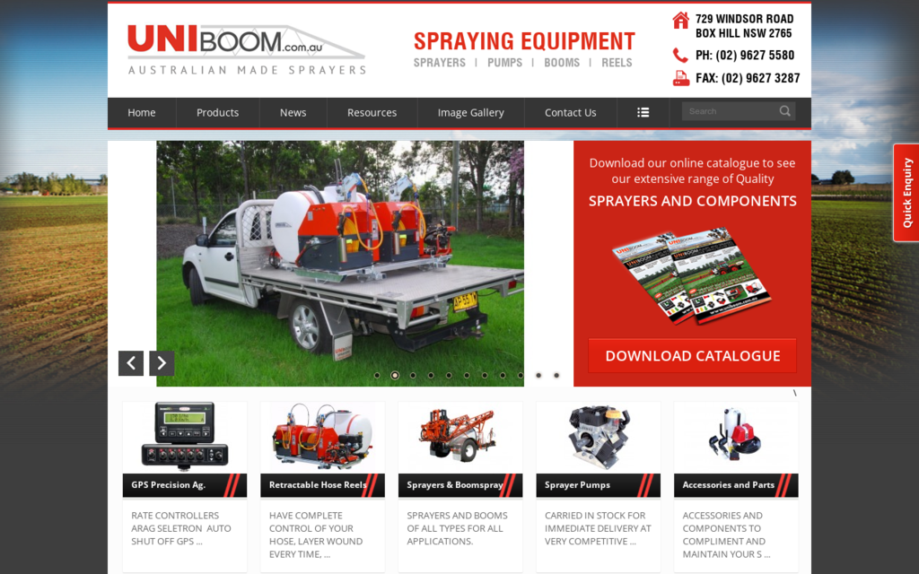 Uniboom Spraying Equipment